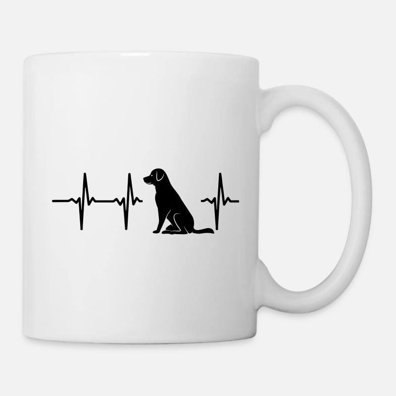 Mein Herz schlägt für Hunde - Tasse - Weiß