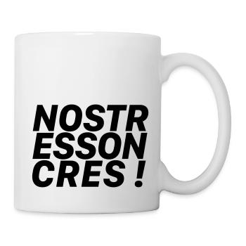 No Stress On Cres / block - Tasse - Weiß - Rechts