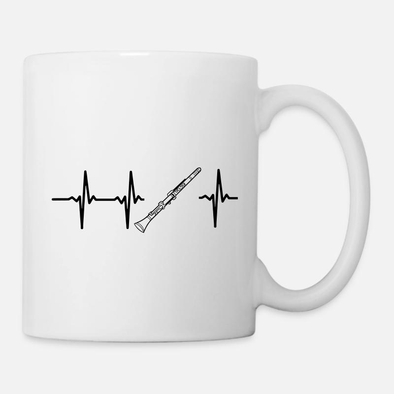 A HEART IS BEATING FOR THE RECORDER - Mug - white