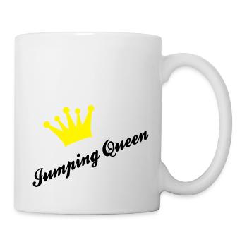 Springreiten - Tasse - Weiß - Rechts