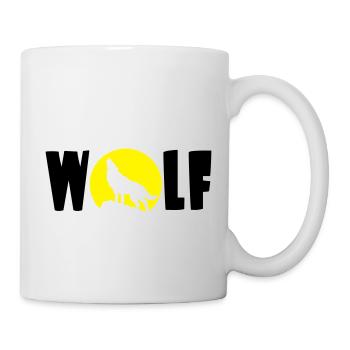 Wolf Mond - Tasse - Weiß - Rechts