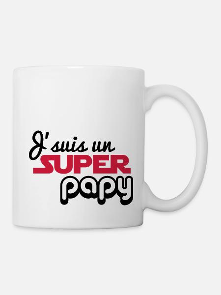 J'suis un super papy - grand-père - Mug blanc - blanc
