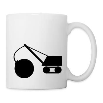 abrissbirne_1c - Mug blanc - blanc - Droite