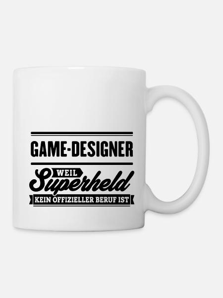 Superheld Game-Designer - Tasse - Weiß