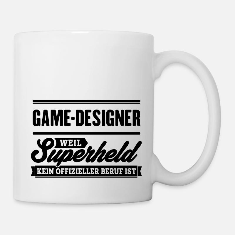 Superheld Game-Designer - Tasse - Weiß