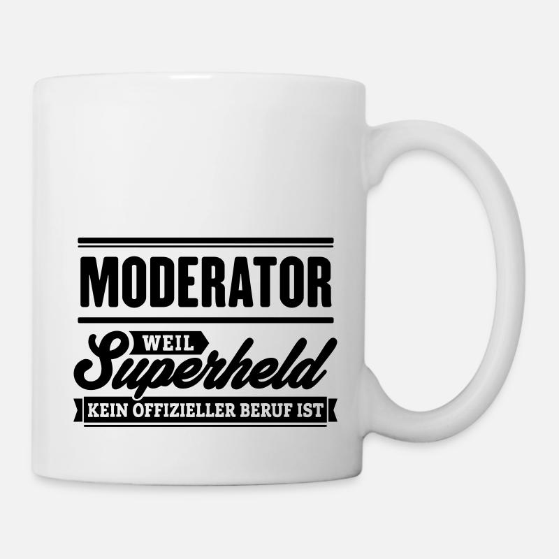Superheld Moderator - Tasse - Weiß