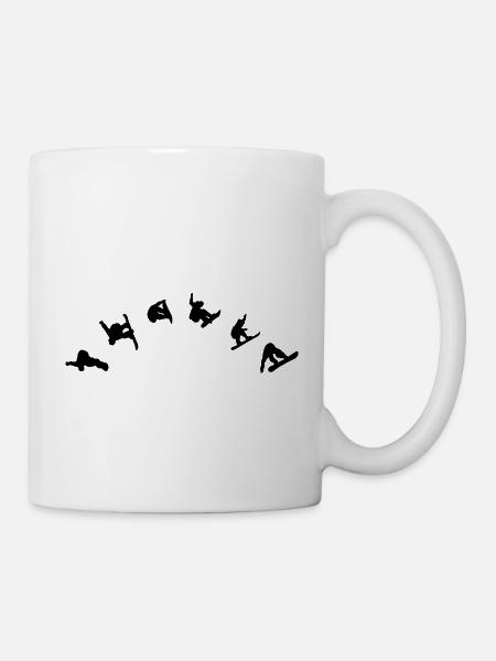 Snowboarder - Freestyle - Tasse - Weiß