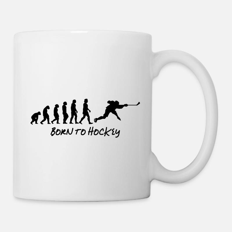 né au hockey - Mug blanc - blanc