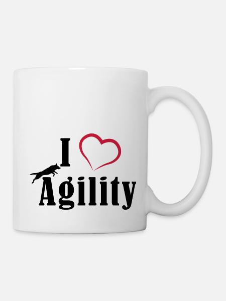 I Love Agility - Tasse - Weiß