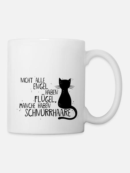 KATZE = ENGEL - Tasse - Weiß