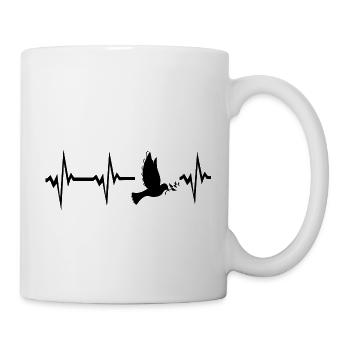 Ich lebe in Friede und Harmonie - Tasse - Weiß - Rechts