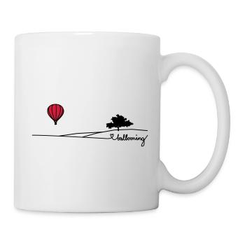 ballooning landscape - Tasse - Weiß - Rechts