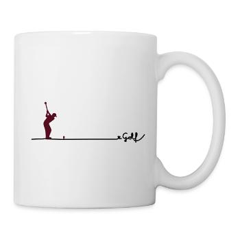 love golf - Tasse - Weiß - Rechts