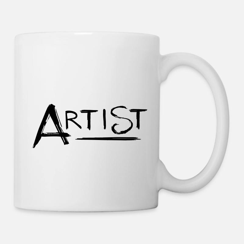Artiste - lettrage - Mug blanc - blanc