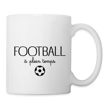 Football à plein temps - Mug blanc - blanc - Droite