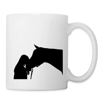 Pferd - Tasse - Weiß - Rechts