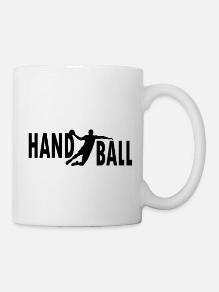 Joueur handball - Mug blanc - blanc