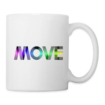 Move - rainbow - Mug - white - Right