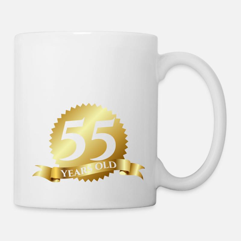 55. Geburtstag: 55 Years Old - Tasse - Weiß