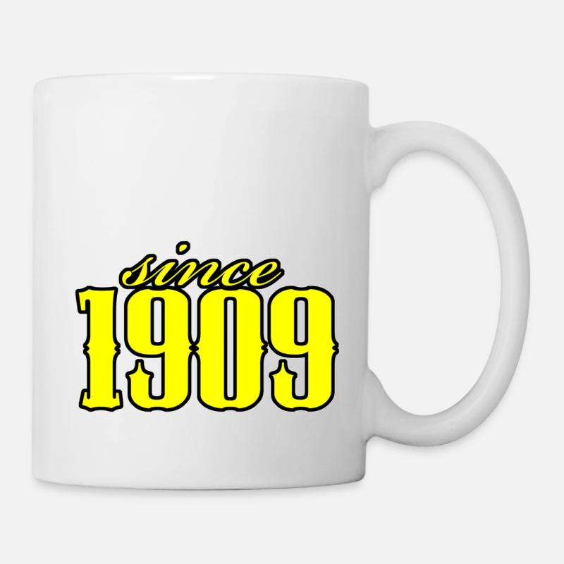 since 1909 (yellow) - Mug - white