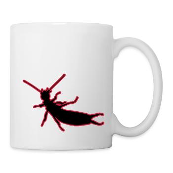 Les perce-oreilles (2 couleurs) vecteur - Mug blanc - blanc - Droite