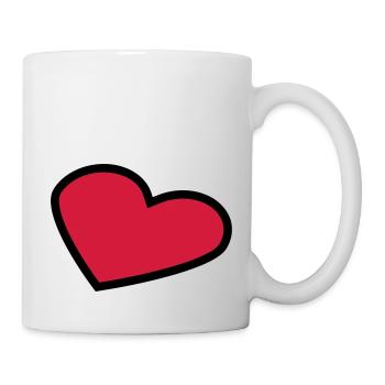 perspective_heart_outline_2c - Mug - white - Right