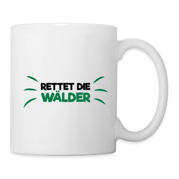 Rettet die Wälder! - Tasse - Weiß - Rechts