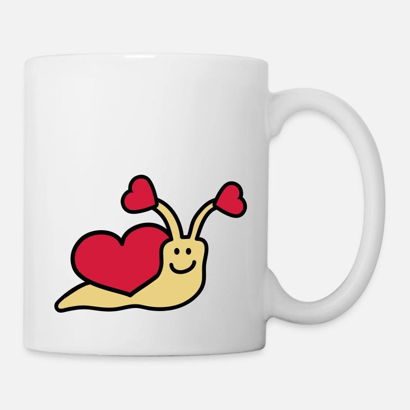 love_snail_3c - Tasse - Weiß