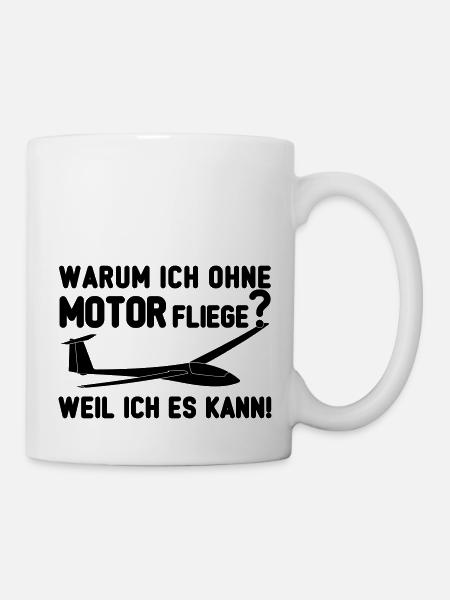 Geschenk für Segelflieger - ich bin Profi - Tasse - Weiß