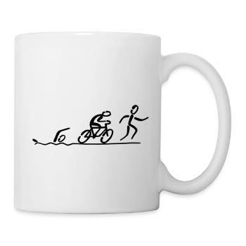 Triathlon - Tasse - Weiß - Rechts