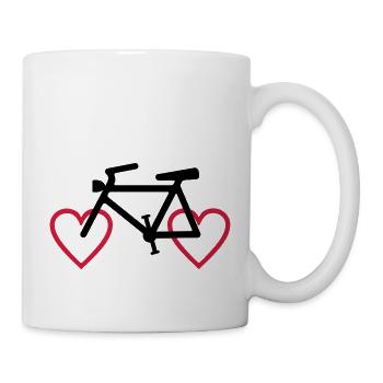 2541614 129298473 CYCLING HEART - Mug - white - Right