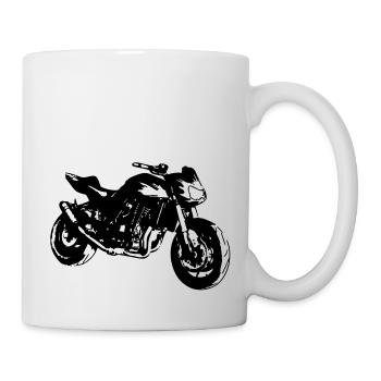 Kawasaki z750-Fan - Tasse - Weiß - Rechts