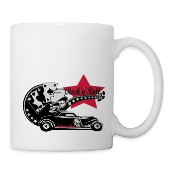 Hot Rod Rock'n'Roll - Mug blanc - blanc - Droite