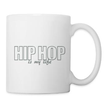 hip hop is my life - Tasse - Weiß - Rechts