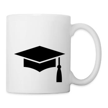 Graduation Cap - Tasse - Weiß - Rechts