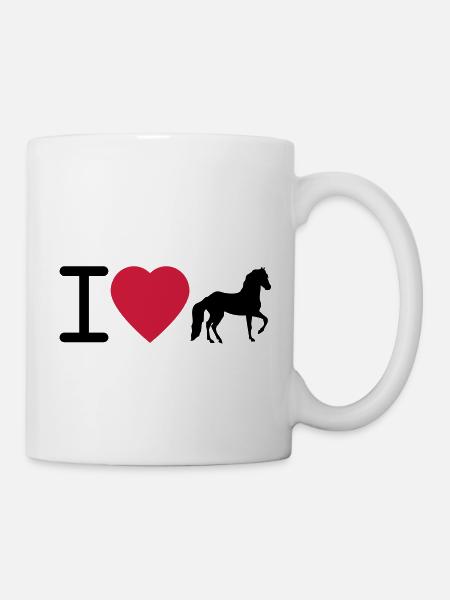 I Love Horses - Mug - white