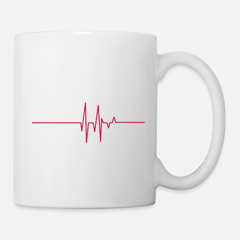 Herzlinie - Tasse - Weiß