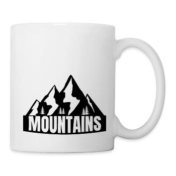 Mountains - Tasse - Weiß - Rechts
