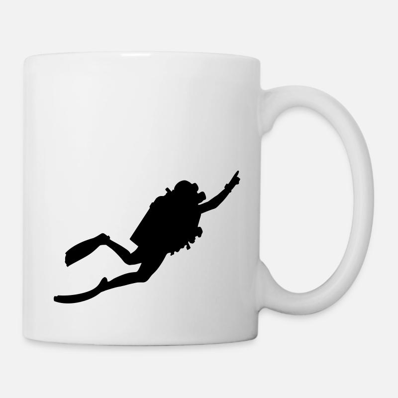 taucher - Tasse - Weiß