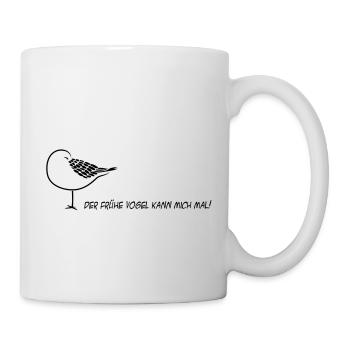 the early bird can lick my seagull sleep sleeping - Mug - white - Right