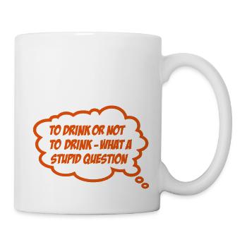 trinken - Tasse - Weiß - Rechts