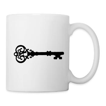 key_vintage - Mug blanc - blanc - Droite