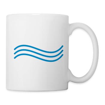 Welle - Tasse - Weiß - Rechts