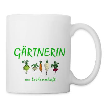 Gärtnerin aus Leidenschaft - Tasse - Weiß - Rechts