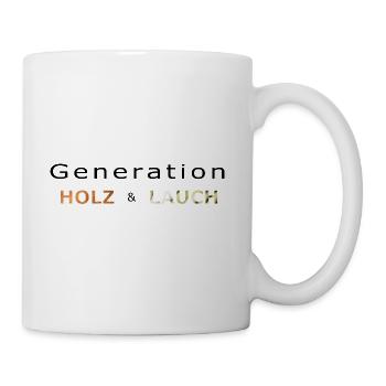 Generation Holz und Lauch - Tasse - Weiß - Rechts