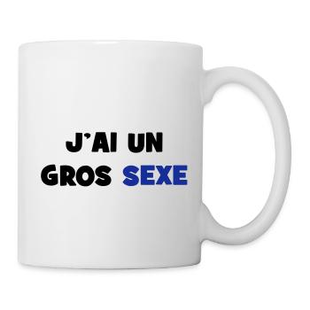 J'ai un GROS sexe :) - Mug blanc - blanc - Droite