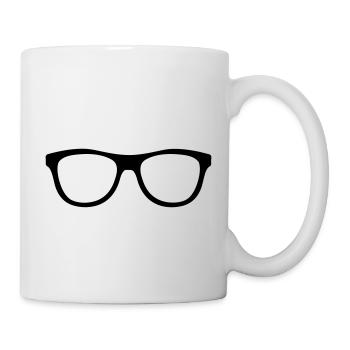 Nerd Hispter Lunettes - Lunettes - Mug blanc - blanc - Droite