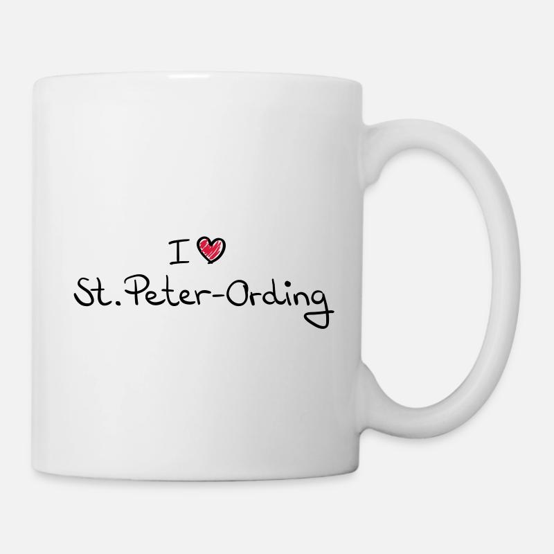 i_love_st_peter_ording__f2 - Tasse - Weiß