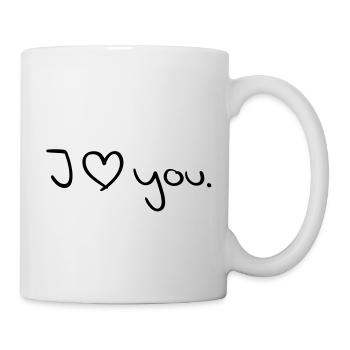 love_you__f1 - Mug blanc - blanc - Droite