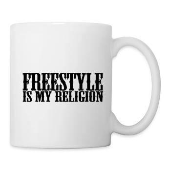 freestyle is my religion - Mug - white - Right